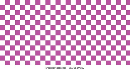 Nahtlose Vektorgrafik mit Schachbrett. Abstrakt kariertes Schachbrett für Spiel. Geometrisches Rasterrechteck. Rassenflagge. Kariertes Muster, flaches design, Vektorgrafik.