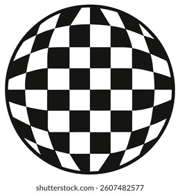 Checkerboard silhouette vector. A checkerboard vector on white background