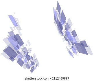 Checkered abstract background in Very Peri color. Modern techno business design. Vector illustration.