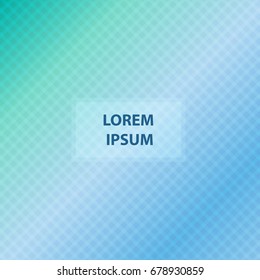 Checkered abstract blue background with place for text.Vector trendy graphic design