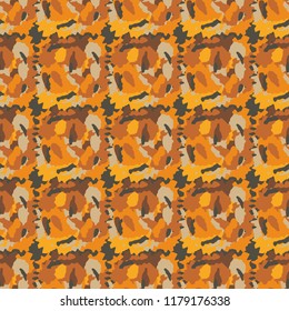 Checkered abstract seamless pattern. Colors of rusty iron.