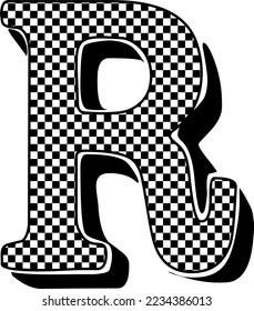 CHECKERED ALPHABET LETTER DESIGN PACK