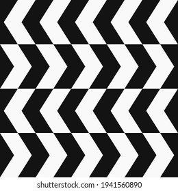 Checkered Arrows Pattern. Vector. Race Flag Arrows Pattern.