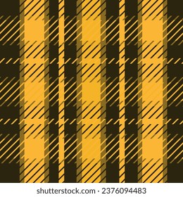Testran de gingham twill de plaid de otoño, sin fisuras en amarillo , mostaza y marrón oscuro. Para tela, textil y textura. 