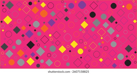 A checkered background with alternating different and random colors. A seamless repeating pattern.