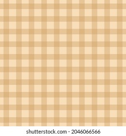 Checkered background. Beige and brown colors. Vector illustration.