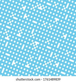 Checkered background chevron with a blue tone. Design geometric stripe for a background image or fashion minimalist design, fabric, textile, wallpaper, gift wrapping paper etc. Abstract vector.