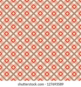 Checkered background. Cotton fabric seamless pattern.