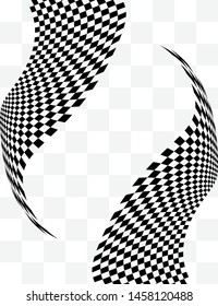 Checkered Background Design, Clean Vector Art Illustration