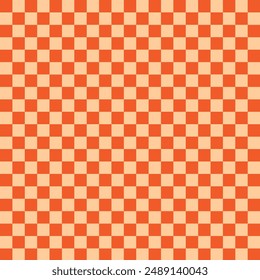 Checkered background with distorted squares. Abstract banner with distortion. Chess pattern. Vector illustration. 11:11