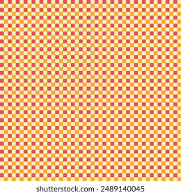Checkered background with distorted squares. Abstract banner with distortion. Chess pattern. Vector illustration. 11:11