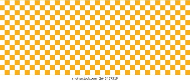 Checkered background with distorted squares. Abstract banner with distortion. Chess pattern. Chessboard surface.