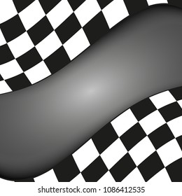Checkered Background horizontal. Formula. Speed