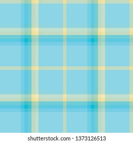 Checkered background in light yellow and blue tones. Seamless pattern for your design. This pattern is created in the colors of the sea and the warm beach to remind you of the rest and comfort.
