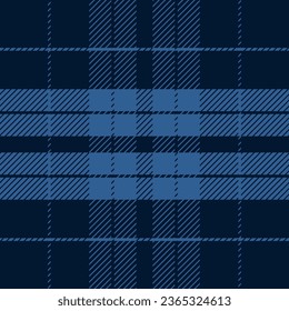 Antecedentes a cuadros de estilo rústico. Tartán azul, patrones vectoriales de la textura de la tela de una camisa de franela al estilo de un leñador. Diseño de ropa de cama, empaque.