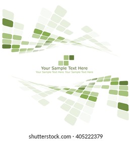 Checkered background with text space. Ideal balanced colors in green tone. Suitable for creating business, technological and other designs. Vector illustration.