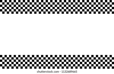 Checkered background vector seamless pattern. Clip art