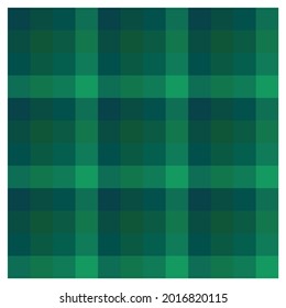 Checkered black and green plaid tartan pattern. Colorful fabric print 