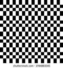 Checkered black and white color squares and rectangles. Vector.