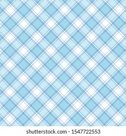Checkered blue and white check pattern background,vector illustion,Gingham