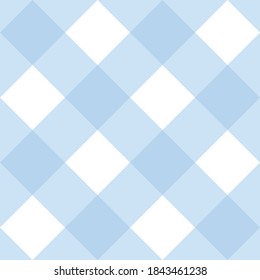 Checkered blue and white tile vector pattern