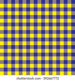 Checkered blue and yellow