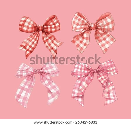 Checkered Bow Vector Illustration for t-shirt, poster, print, apparel, or art works.