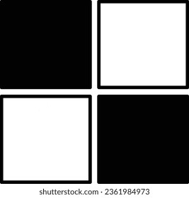 Checkered box icon design on white background. Logo illustration for business purposes. A logo is the visual identity of an entity that has certain criteria such as shape, philosophy and color
