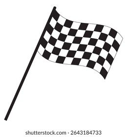 Checkered caro racing flags sports finish line flag car racing flag simple vector isolated from background