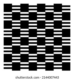 Schachbrettmuster, Quadrate nahtlos. Karton, Schachbrett wiederholbare Textur. Schwarz-weiße Quadrate, geometrische Hintergrundbilder Quadrilaterale.