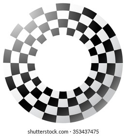 Checkered circle