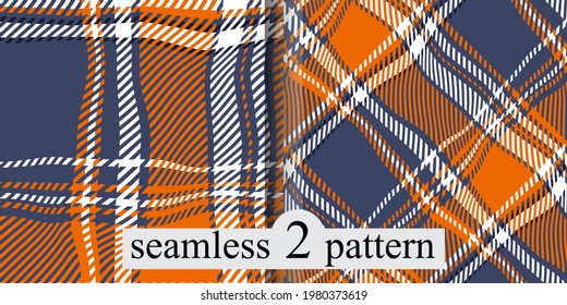 Checkered classical pattern set tartan. Abstract seamless texture. Oblique cell. Traditional color wallpaper in stripe. Scottish cage. Vector graphics printing on fabrics, shirts and textiles.