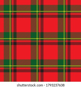 Checkered classical pattern tartan. Abstract seamless background. Scottish cage. Traditional color wallpaper in stripe. Vector graphics printing on fabrics, shirts and textiles.