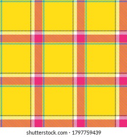 Checkered classical pattern tartan. Abstract seamless background. Scottish cage. Traditional color wallpaper in stripe. Vector graphics printing on fabrics, shirts and textiles.