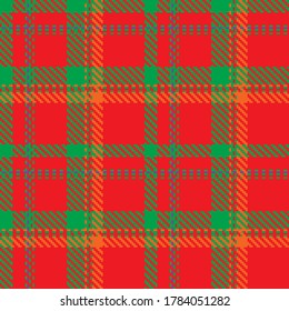 Checkered classical pattern tartan. Pixel abstract seamless texture. Traditional color wallpaper in stripe. Scottish cage. Vector graphics printing on fabrics, shirts and textiles.

