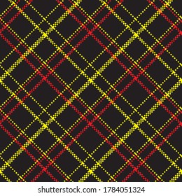 Checkered classical pattern tartan. Pixel abstract seamless texture. Traditional color wallpaper in stripe. Scottish cage. Vector graphics printing on fabrics, shirts and textiles.
