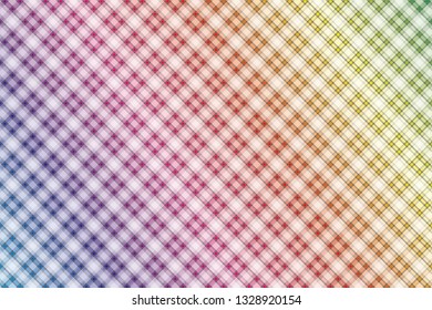 Checkered clothing fabric, wrapping pepper for gift decoration, tablecloth pattern,