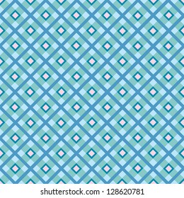 Checkered cotton fabric seamless pattern