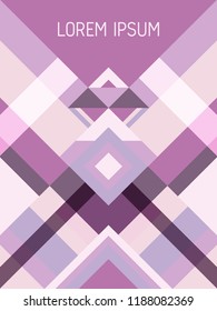 Checkered cover page layout vector template geometric design with triangles and stripes pattern. Festive brazilian motifs. Striped bauhaus pattern vector cover design. Cool geometry.