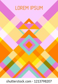 checkered cover page layout vector template stock vector royalty