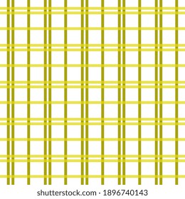 Checkered design. Checkered background. Seamless vector pattern with subtle light green and yellow on white, for wrap, surface, packaging.
