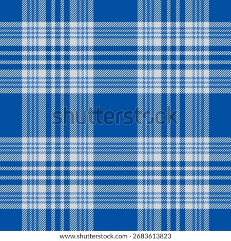 Checkered design for prints. Seamless blue,white color check pattern.Repeating patern plaid.  Repeated tartan fabric.Ekose texture. Madras flannel.Vector scottish fabriс.Checker line.Stripe gingham
