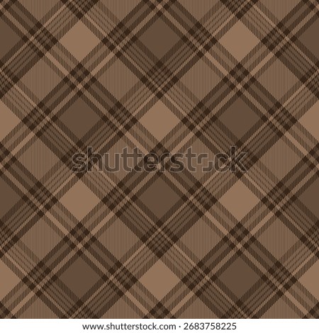 Checkered design for prints. Seamless brown color check pattern.Repeating patern plaid.  Repeated tartan fabric.Ekose texture. Madras flannel.Vector scottish fabriс.Checker line.Stripe gingham