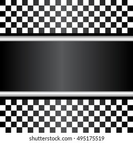 Racing Flags Background Checkered Flag Themes Stock Vector (Royalty ...