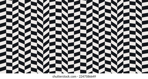 Checkered diagonal pattern of rectangles. For prints and seamless surfaces of textiles, packaging, wallpapers.