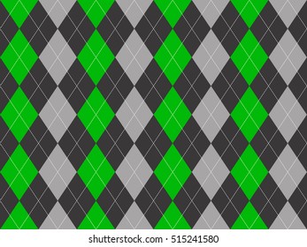 Checkered diagonal plaid seamless pattern. Vector illustration. Flat design