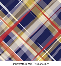Checkered diagonal plaid seamless pattern.Vector illustration.Flat design.No gradient.Tartan Seamless Pattern Background,throw, blanket,Seamless tartan vector pattern.Seamless fabric texture print.