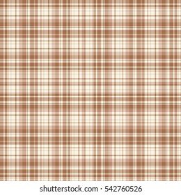 Checkered fabric tartan textile. Vector seamless pattern