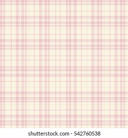 Checkered fabric tartan textile. Vector seamless pattern