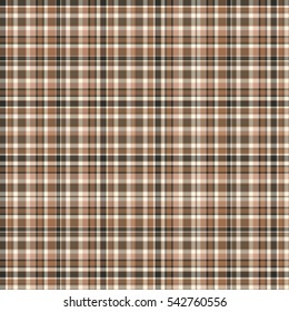 Checkered fabric tartan textile. Vector seamless pattern